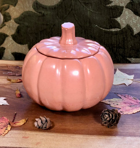 Handmade Concrete Pumpkin Candle 3.5 oz