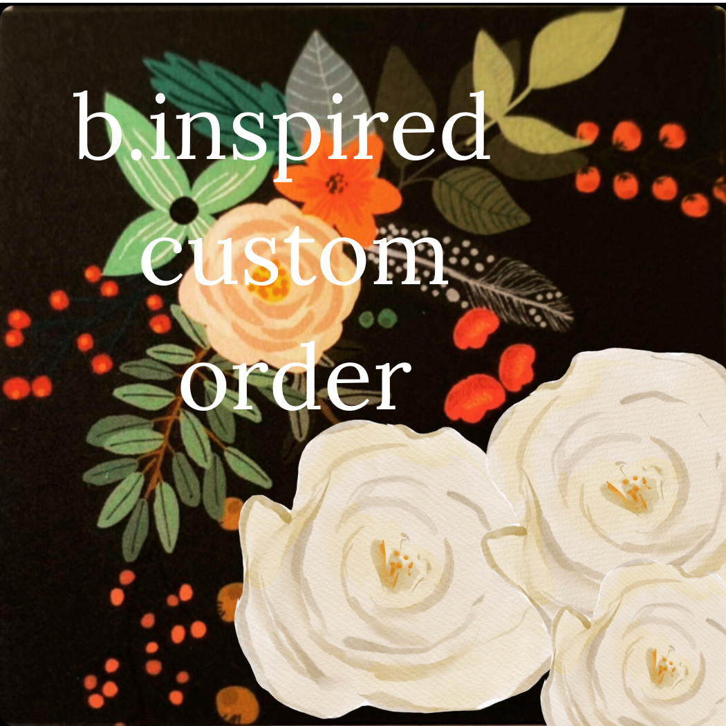 CUSTOM SALE. b.inspired signature candle